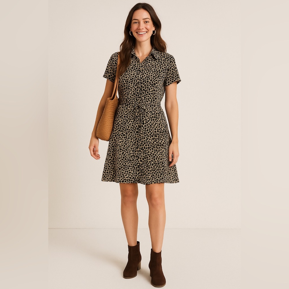 A.P.C. Leopard Print Romper – Size 40 (medium)